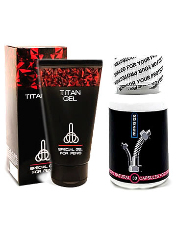 Titan Jel ve Maxisize Penis Büyütücü Kapsül