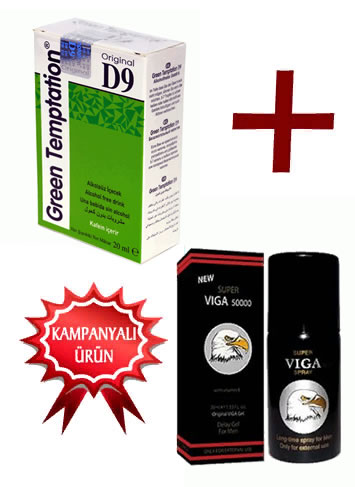 (2li Set) Viga Geciktirici Sprey + D9 Bayan Azdırıcı Damla